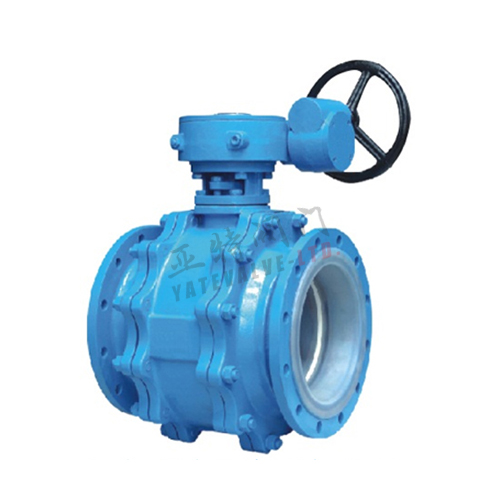 亞發防腐蝸輪襯氟球閥